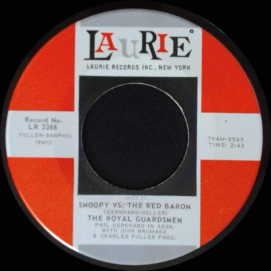 The Royal Guardsmen - I Needed You / Snoopy Vs. The Red Baron side B