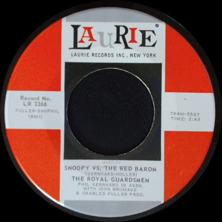 The Royal Guardsmen - I Needed You / Snoopy Vs. The Red Baron side B