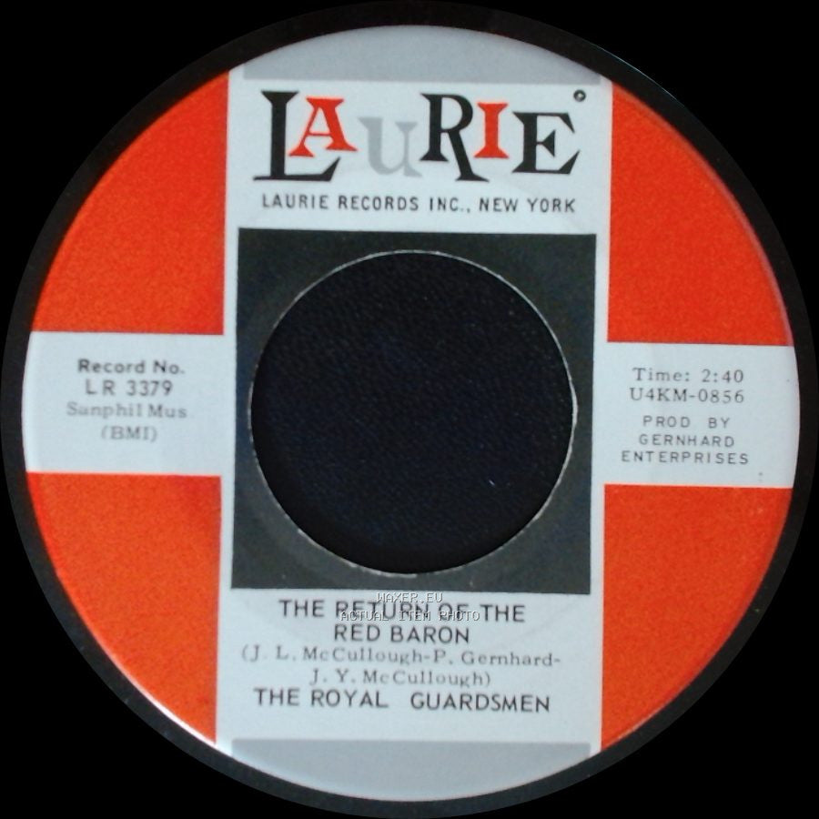 The Royal Guardsmen - Sweetmeats Slide / The Return Of The Red Baron side B