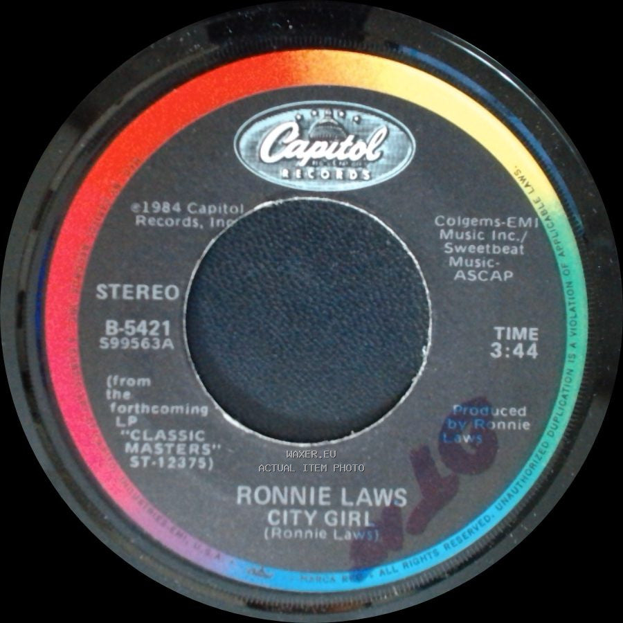 Ronnie Laws - Rolling / City Girl side B