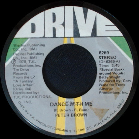 Peter Brown - For Your Love / Dance With Me side B