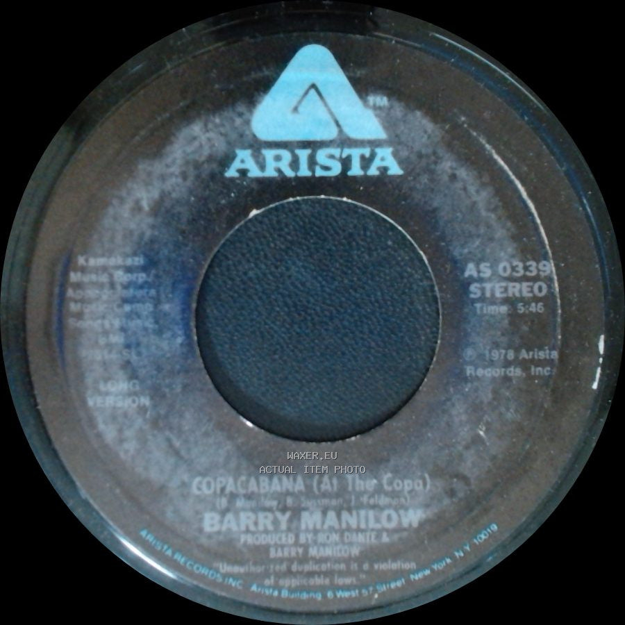 Barry Manilow - Copacabana (At The Copa) / Copacabana (At The Copa) side A
