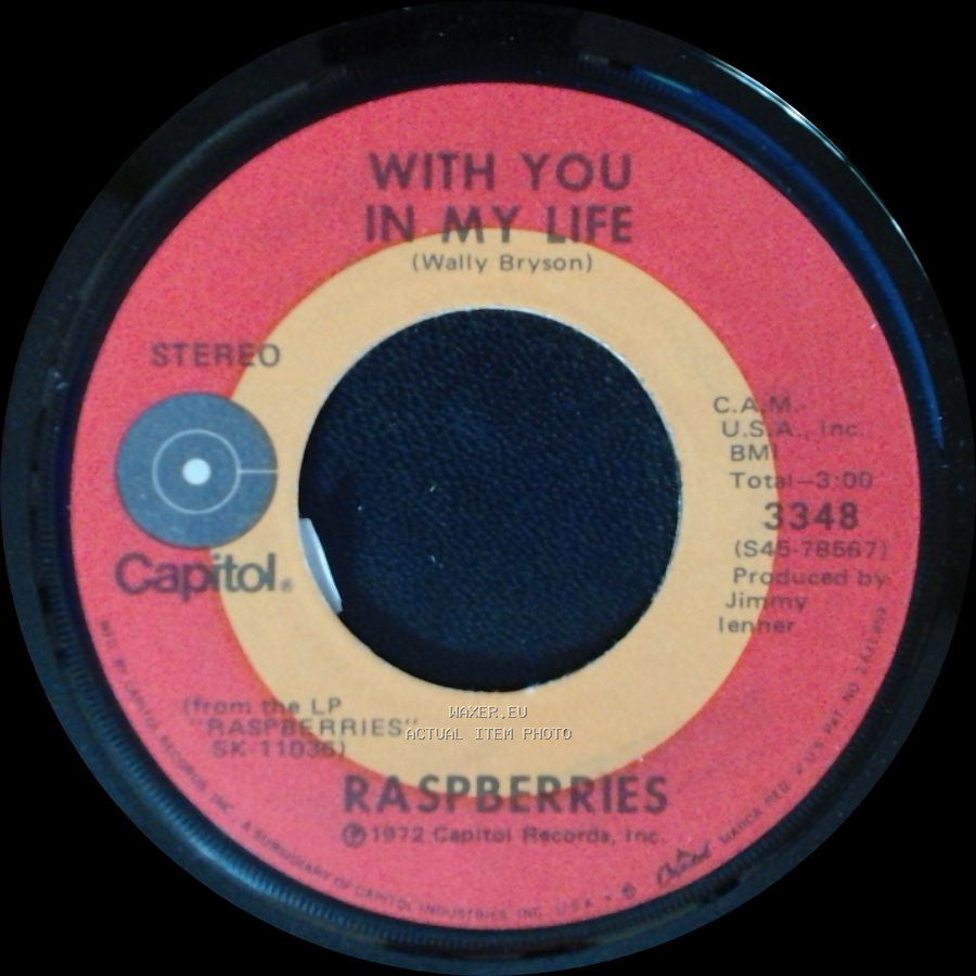 Raspberries - With You In My Life / Go All The Way side A