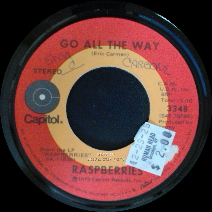 Raspberries - With You In My Life / Go All The Way side B