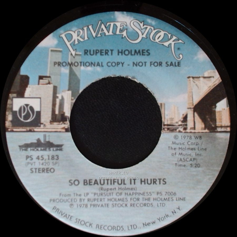 Rupert Holmes - So Beautiful It Hurts / Bedside Companions side A