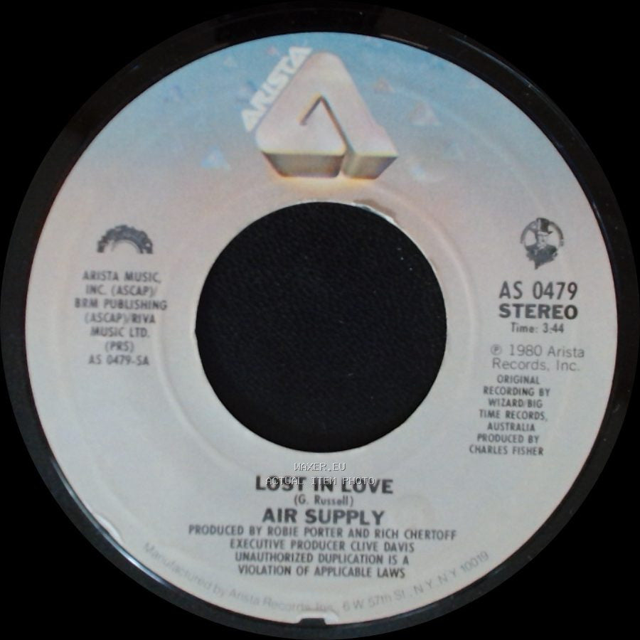 Air Supply - I Don't Want To Lose You / Lost In Love side B