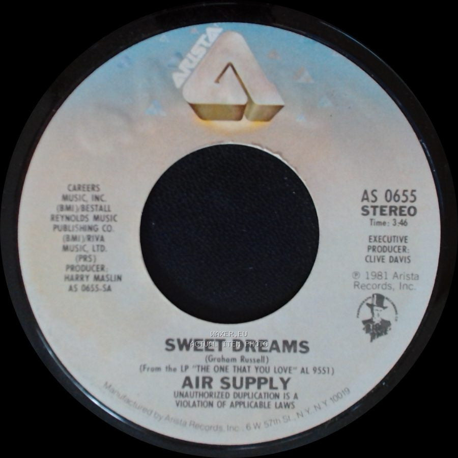 Air Supply - Don't Turn Me Away / Sweet Dreams side B