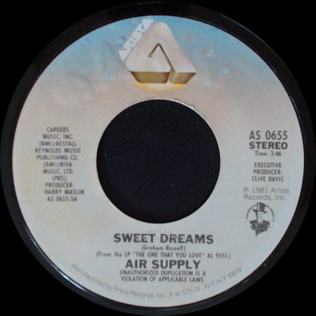 Air Supply - Don't Turn Me Away / Sweet Dreams side B