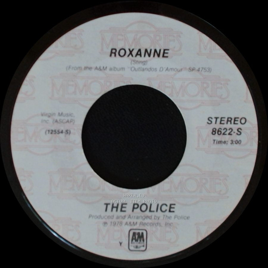 The Police - Can't Stand Losing You / Roxanne side B
