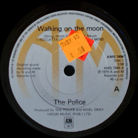 The Police - Walking On The Moon / Visions Of The Night side A