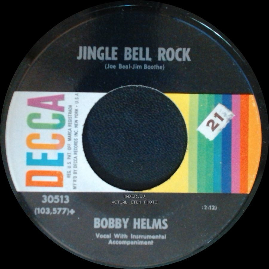 Bobby Helms - Jingle Bell Rock / Captain Santa Claus (And His Reindeer Space Patrol) side A