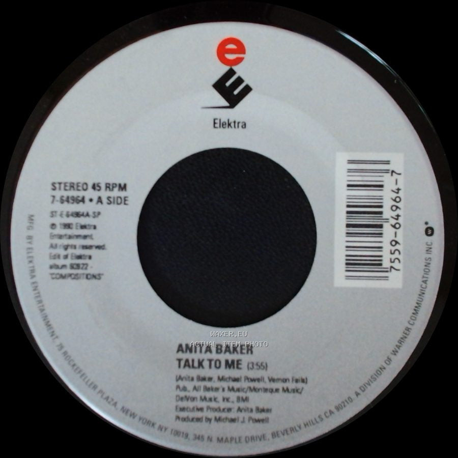 Anita Baker - Talk To Me / Good Enough side A