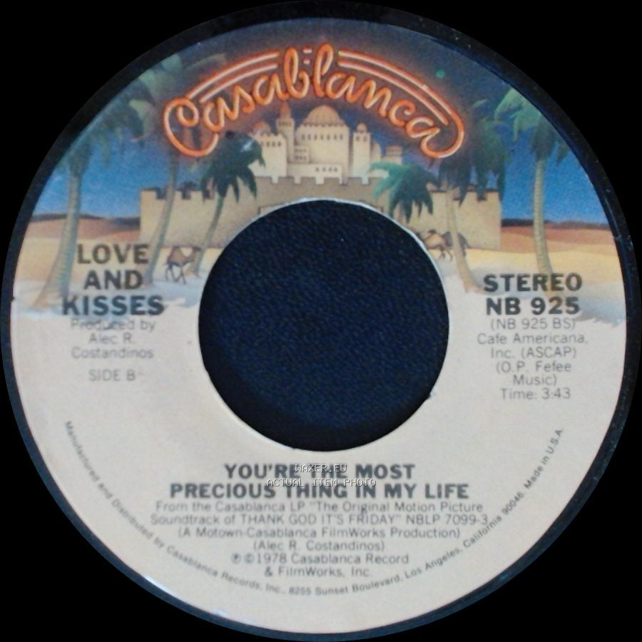 Love And Kisses - Thank God It's Friday / You're The Most Precious Thing In My Life side B