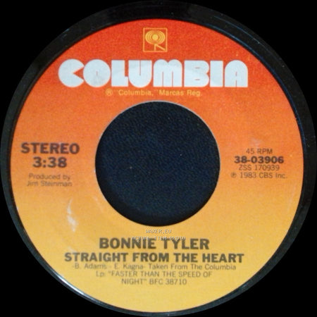 Bonnie Tyler - Straight From The Heart / Total Eclipse Of The Heart side A