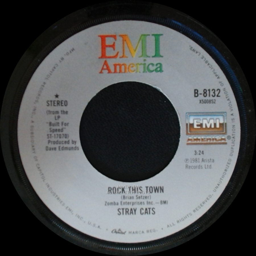 Stray Cats - You Can't Hurry Love / Rock This Town side B