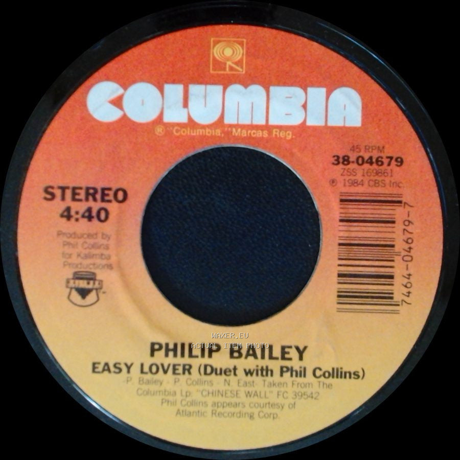Philip Bailey - Woman / Easy Lover (Duet With Phil Collins) side B