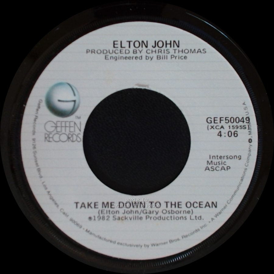 Elton John - Empty Garden (Hey Hey Johnny) / Take Me Down To The Ocean side B