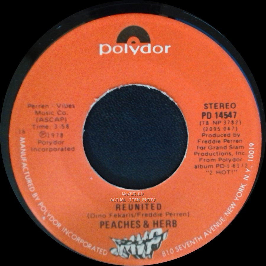 Peaches & Herb - Easy As Pie / Reunited side B