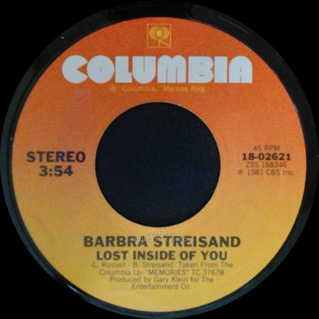 Barbra Streisand - Lost Inside Of You / Comin' In And Out Of Your Life side A