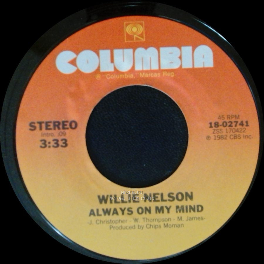 Willie Nelson - Always On My Mind / The Party's Over side A