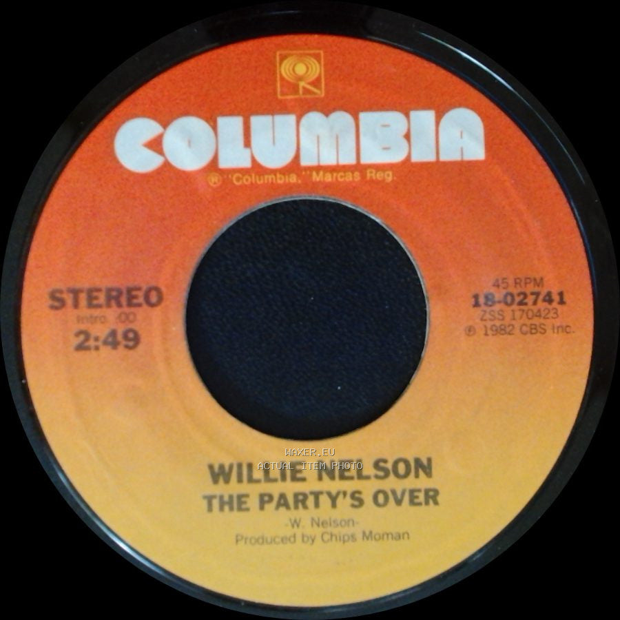 Willie Nelson - Always On My Mind / The Party's Over side B