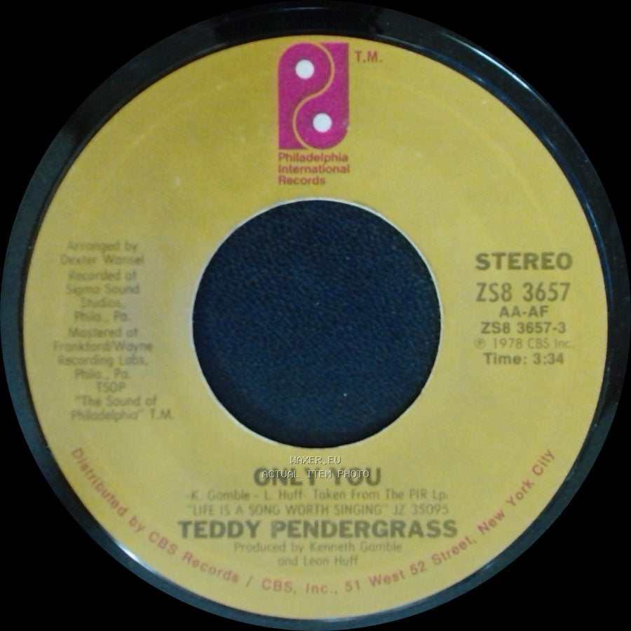 Teddy Pendergrass - Only You / It Don't Hurt Now side A