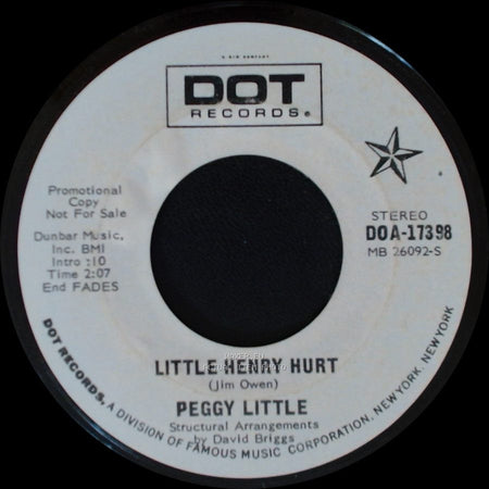 Peggy Little - Goodbye Baby (Lucy) / Little Henry Hurt side B