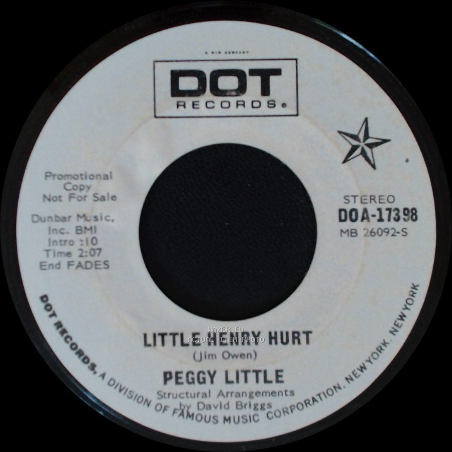 Peggy Little - Goodbye Baby (Lucy) / Little Henry Hurt side B