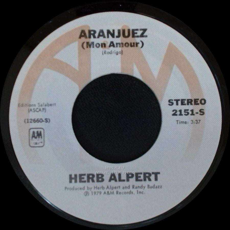 Herb Alpert - Rise / Aranjuez (Mon Amour) side B