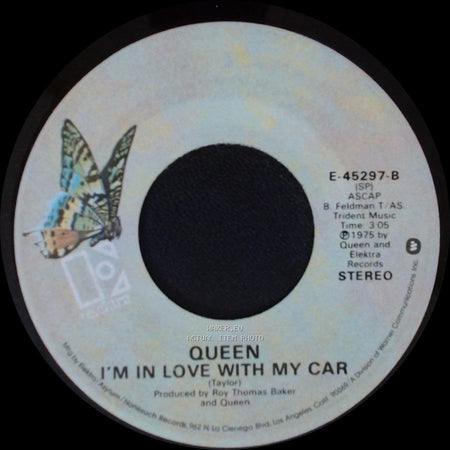 Queen - I'm In Love With My Car / Bohemian Rhapsody side B