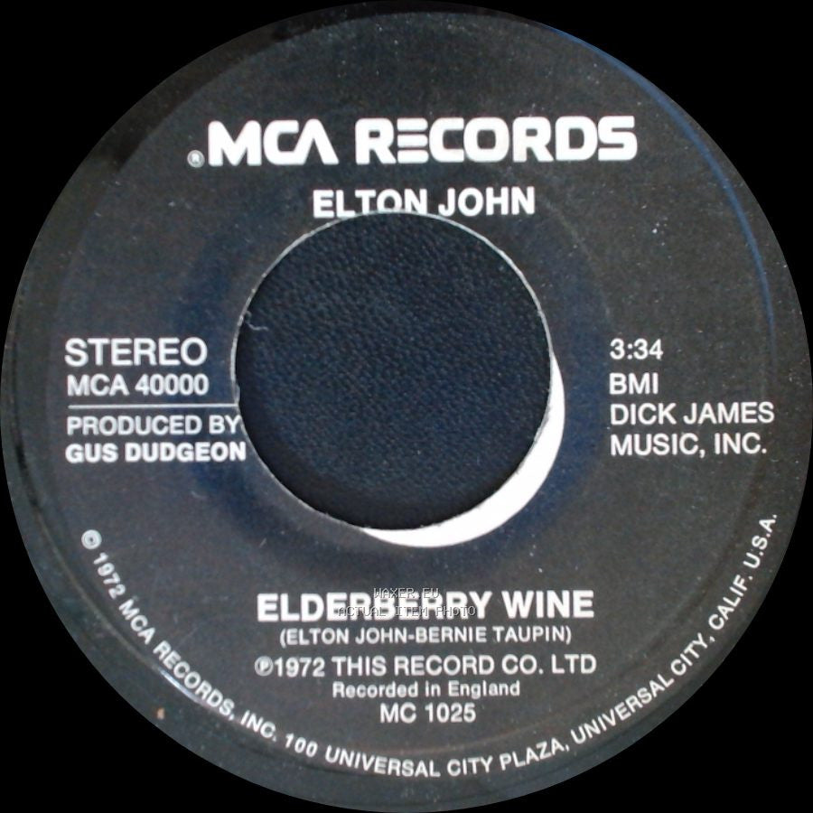 Elton John - Elderberry Wine / Crocodile Rock side A