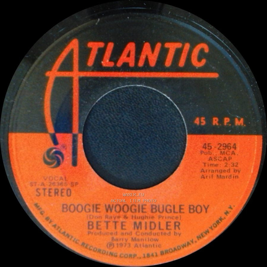 Bette Midler - Boogie Woogie Bugle Boy / Delta Dawn side A
