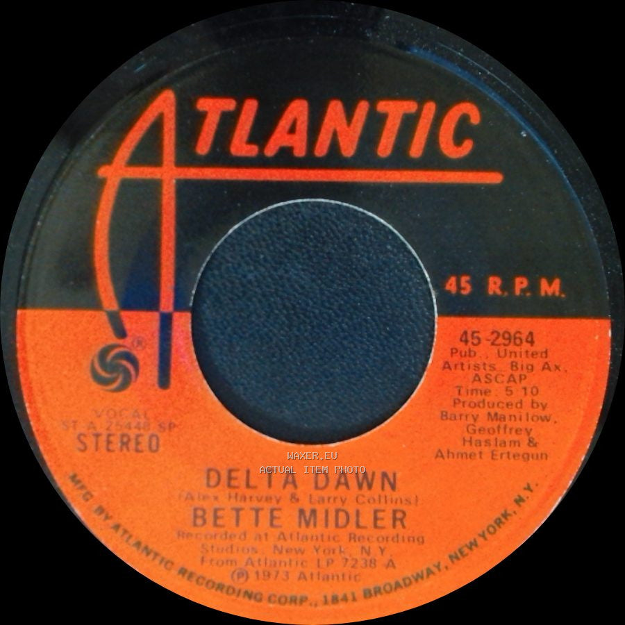 Bette Midler - Boogie Woogie Bugle Boy / Delta Dawn side B