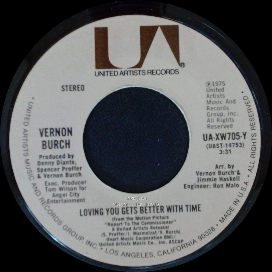 Vernon Burch - Frame Of Mind / Loving You Gets Better With Time side B