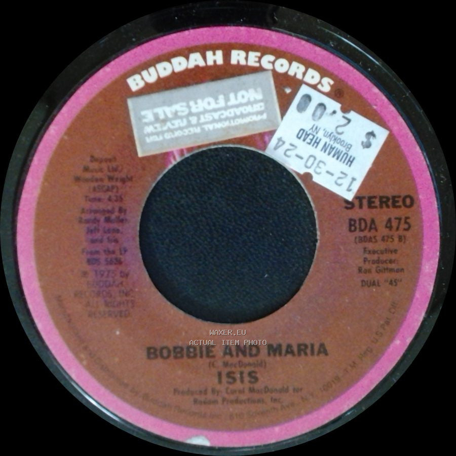 Bobbie And Maria / Isis - Isis / Ain't No Backing Up Now side A