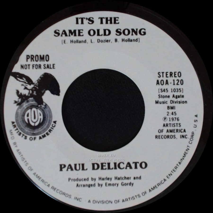 Paul Delicato - It's The Same Old Song / It's The Same Old Song side A