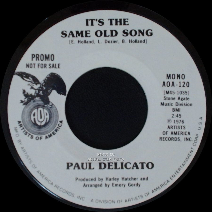 Paul Delicato - It's The Same Old Song / It's The Same Old Song side B
