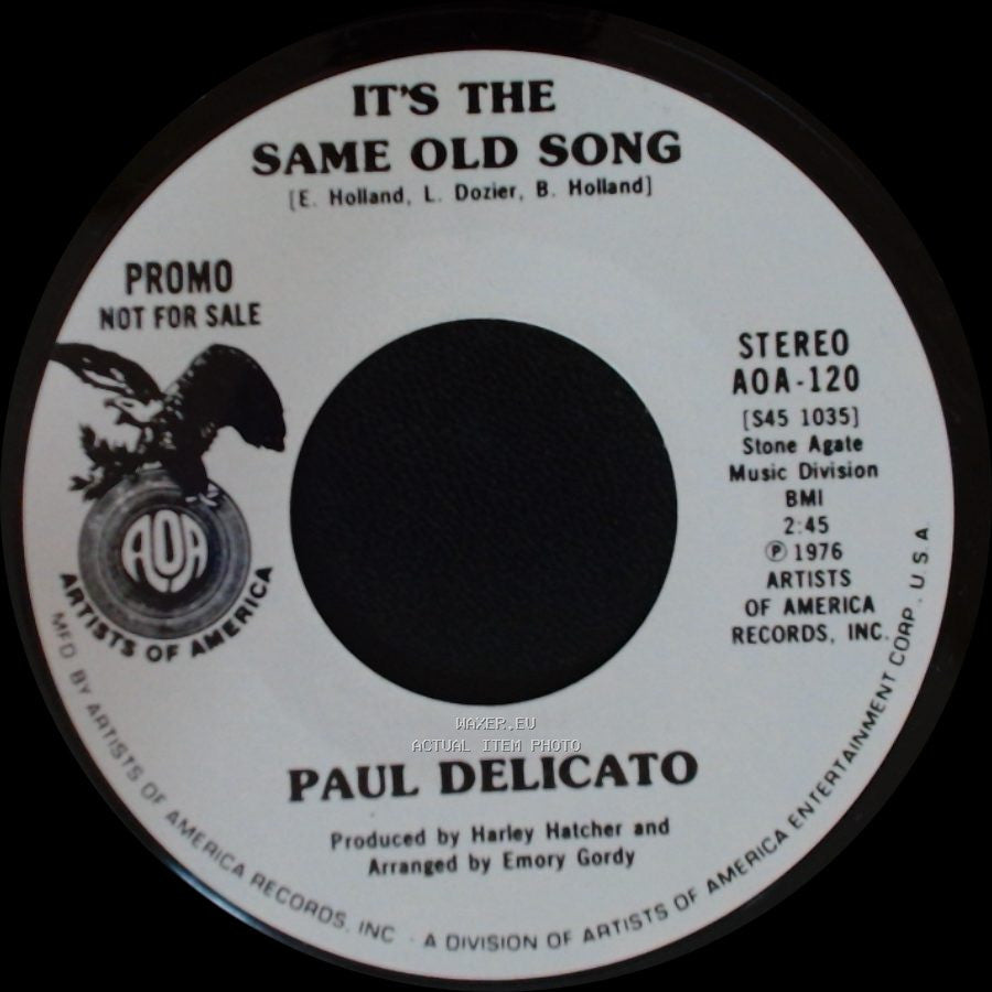 Paul Delicato - It's The Same Old Song / It's The Same Old Song side B