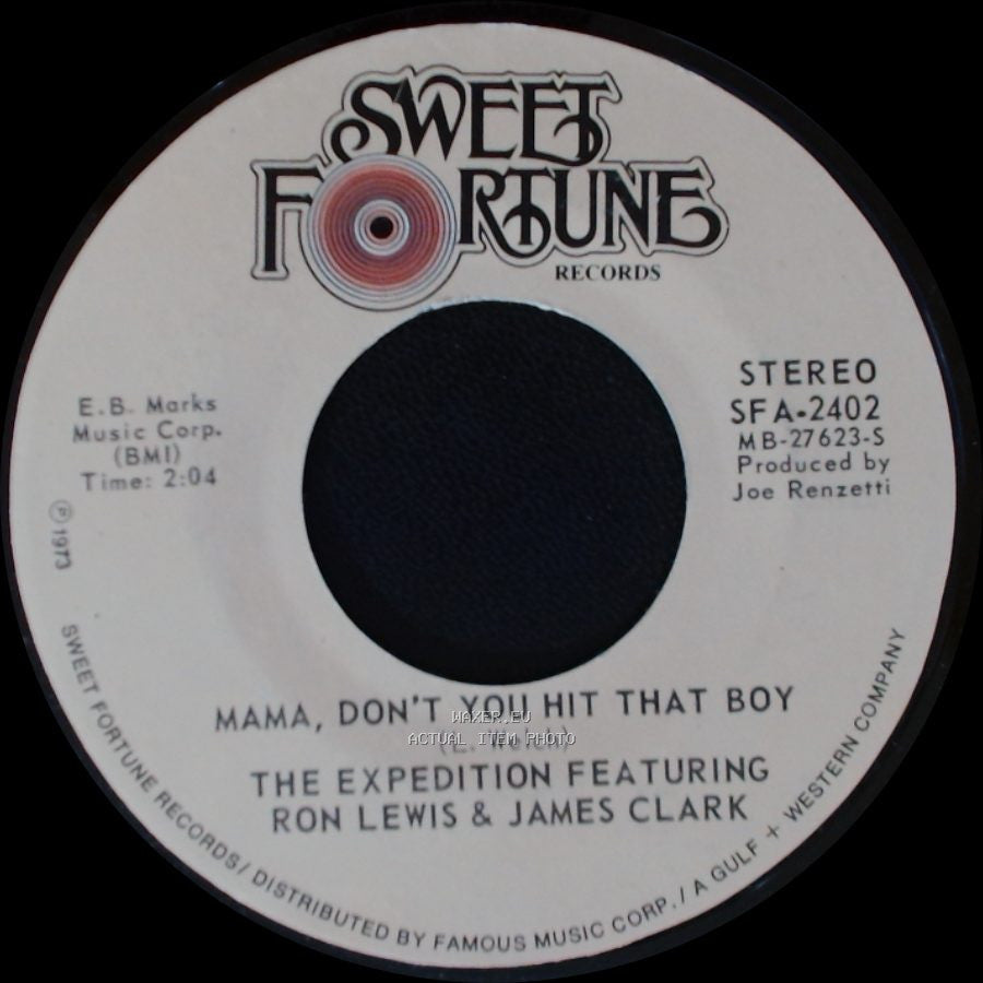 The Expedition Featuring Ron Lewis & James Clark - Mama, Don't You Hit That Boy / Wake Up America side A