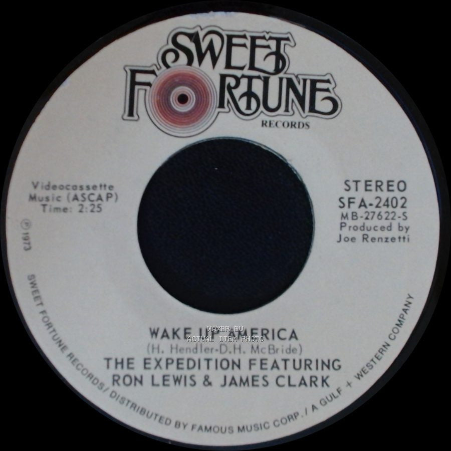 The Expedition Featuring Ron Lewis & James Clark - Mama, Don't You Hit That Boy / Wake Up America side B