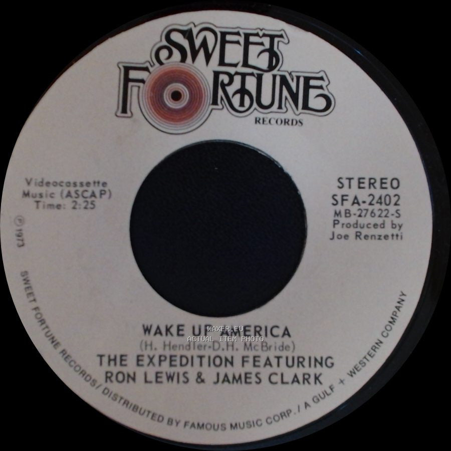 The Expedition Featuring Ron Lewis & James Clark - Wake Up America / Mama, Don't You Hit That Boy side A