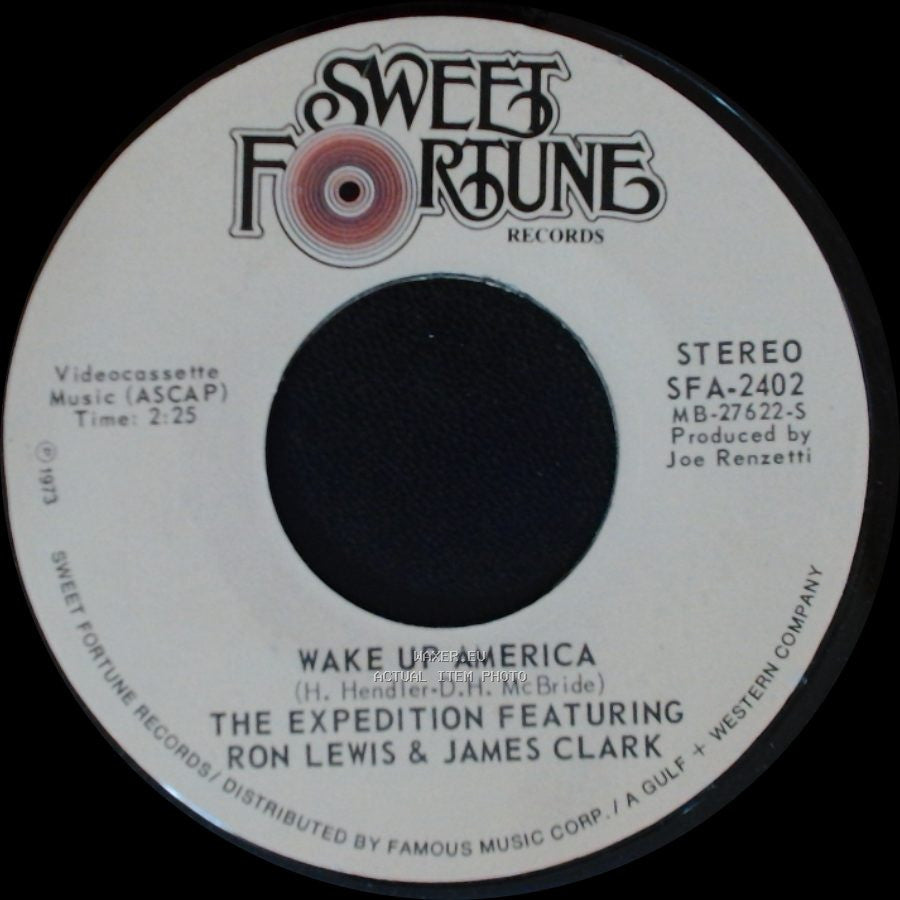 The Expedition Featuring Ron Lewis & James Clark - Wake Up America / Mama, Don't You Hit That Boy side A