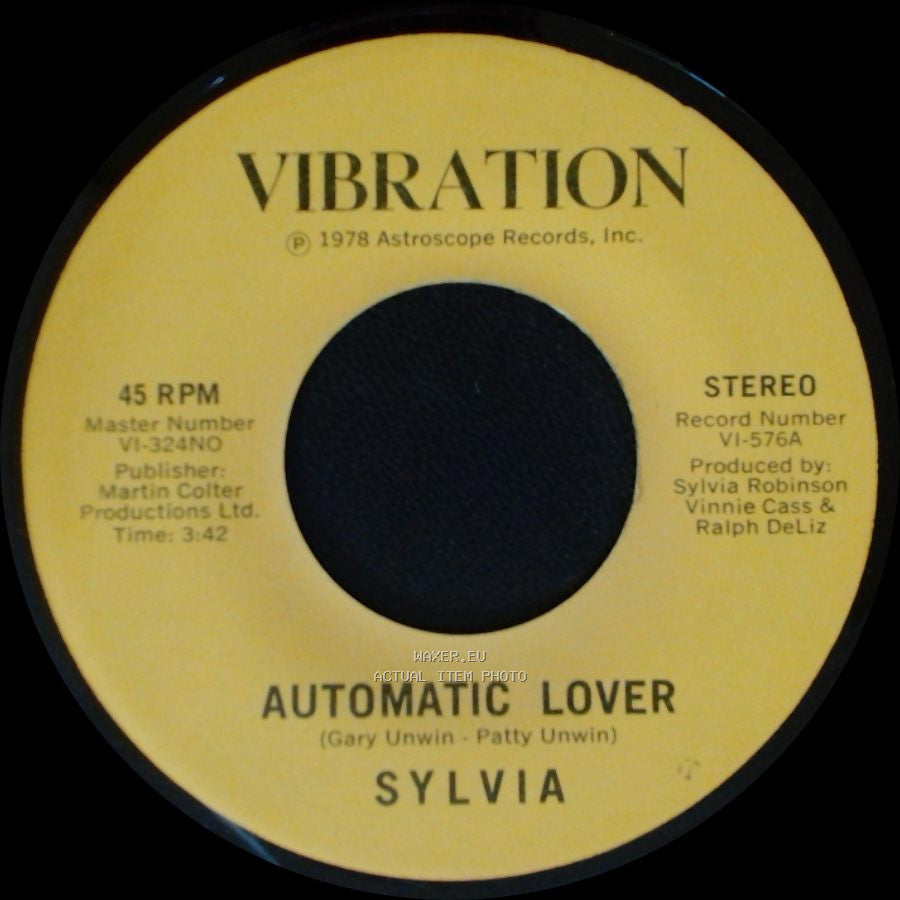 Sylvia - Automatic Lover / Stop Boy side A