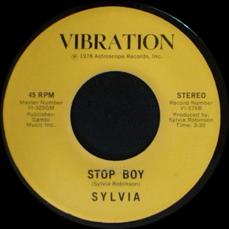 Sylvia - Automatic Lover / Stop Boy side B