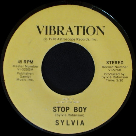 Sylvia - Stop Boy / Automatic Lover side A