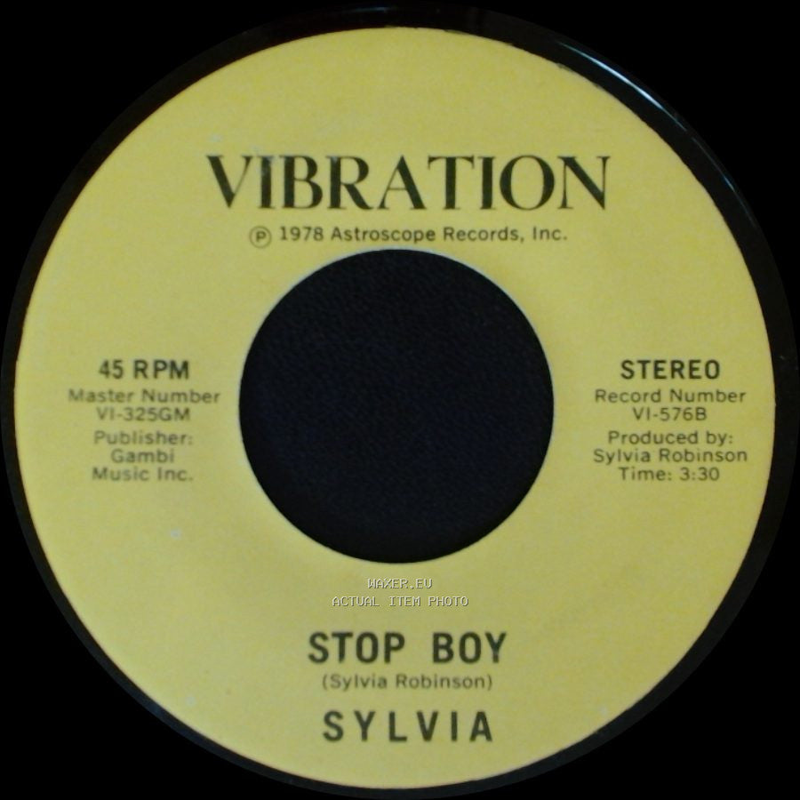 Sylvia - Stop Boy / Automatic Lover side A