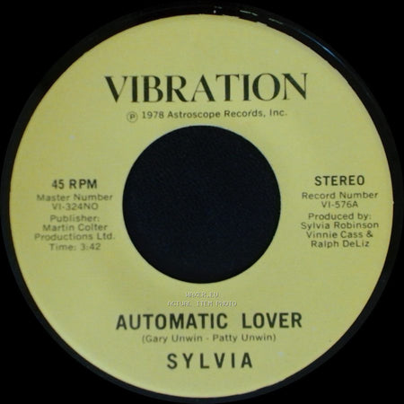 Sylvia - Stop Boy / Automatic Lover side A