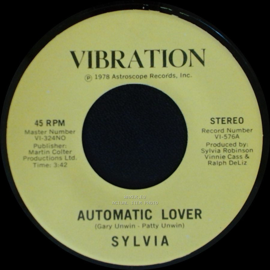 Sylvia - Stop Boy / Automatic Lover side A