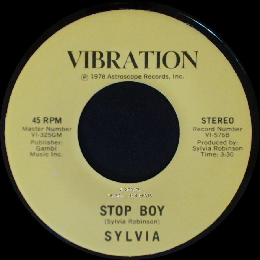 Sylvia - Stop Boy / Automatic Lover side B