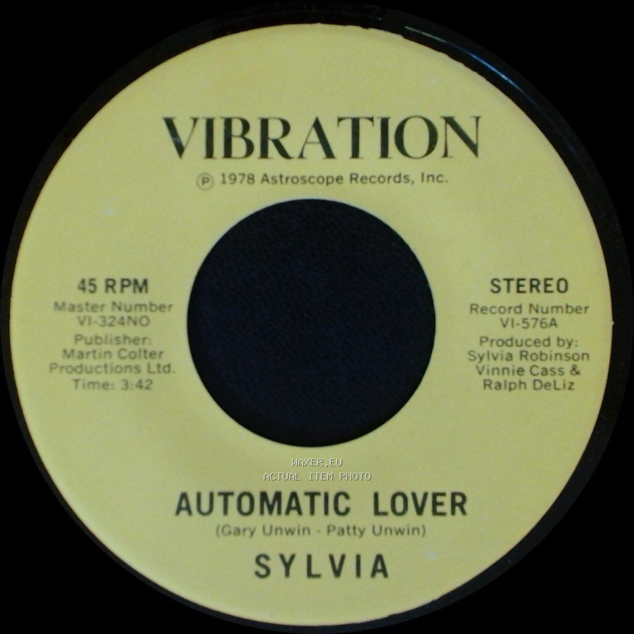 Sylvia - Stop Boy / Automatic Lover side A
